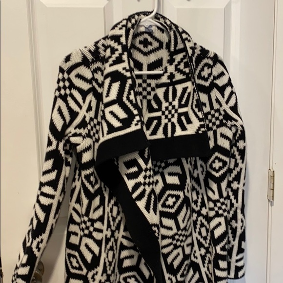 Oversized Chunky Sweater Jacket Shacket Tribal - Picture 3 of 14
